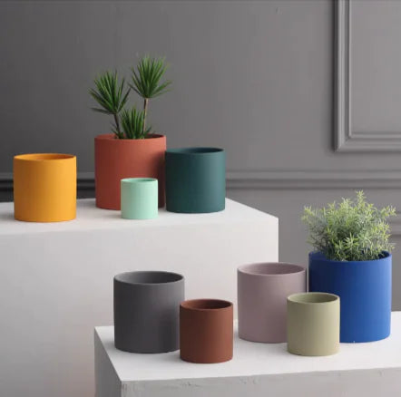 Colorful Ceramic Planter Pot